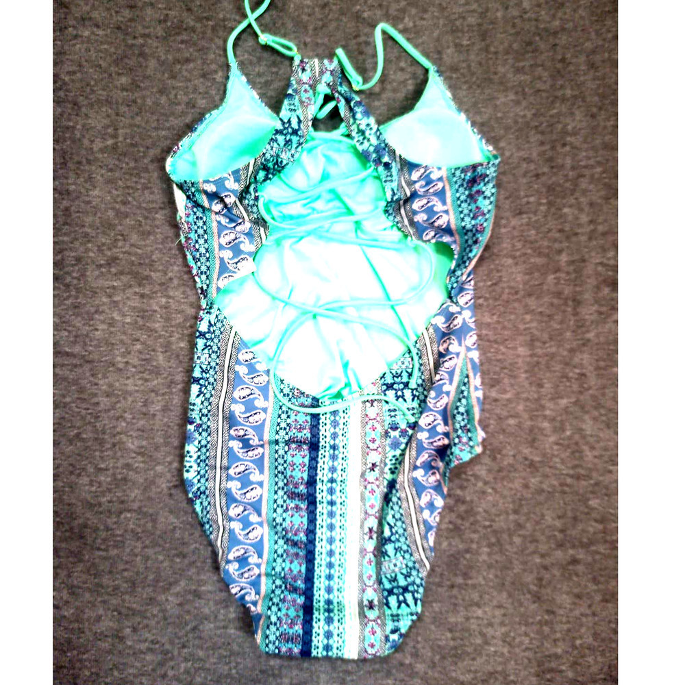 NWT Arizona L Bohemian Strappy One Piece Swimsuit - Picture 5 of 6